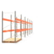 Palettenregal ARTUS - Regalreihe mit 6 Feldern - Fachlast 4.000 kg - 2.500 x 22.195 x 1.100 mm (HxBxT) - Schwerlastregal