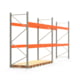 Palettenregal ARTUS - Regalreihe mit 2 Feldern - Fachlast 3.700 kg - 3.000 x 7.455 x 1.100 mm (HxBxT) - Schwerlastregal Palettenregal ARTUS - Regalreihe mit 2 Feldern - Fachlast 3.700 kg - 3.000 x 7.455 x 1.100 mm (HxBxT) - Schwerlastregal