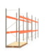 Palettenregal ARTUS - Regalreihe mit 4 Feldern - Fachlast 3.700 kg - 3.000 x 14.825 x 1.100 mm (HxBxT) - Schwerlastregal Palettenregal ARTUS - Regalreihe mit 4 Feldern - Fachlast 3.700 kg - 3.000 x 14.825 x 1.100 mm (HxBxT) - Schwerlastregal