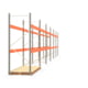 Palettenregal ARTUS - Regalreihe mit 6 Feldern - Fachlast 3.700 kg - 3.000 x 22.195 x 1.100 mm (HxBxT) - Schwerlastregal Palettenregal ARTUS - Regalreihe mit 6 Feldern - Fachlast 3.700 kg - 3.000 x 22.195 x 1.100 mm (HxBxT) - Schwerlastregal