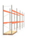Palettenregal ARTUS - Regalreihe mit 4 Feldern - Fachlast 3.700 kg - 3.500 x 14.825 x 1.100 mm (HxBxT) - Schwerlastregal Palettenregal ARTUS - Regalreihe mit 4 Feldern - Fachlast 3.700 kg - 3.500 x 14.825 x 1.100 mm (HxBxT) - Schwerlastregal
