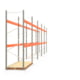 Palettenregal ARTUS - Regalreihe mit 5 Feldern - Fachlast 3.700 kg - 3.500 x 18.510 x 1.100 mm (HxBxT) - Schwerlastregal Palettenregal ARTUS - Regalreihe mit 5 Feldern - Fachlast 3.700 kg - 3.500 x 18.510 x 1.100 mm (HxBxT) - Schwerlastregal