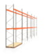 Palettenregal ARTUS - Regalreihe, 5 Felder - Fachlast 3.600 kg - Feldlast 7.200 kg - 5.500 x 18.510 x 1.100 mm (HxBxT) - Schwerlastregal Palettenregal ARTUS - Regalreihe, 5 Felder - Fachlast 3.600 kg - Feldlast 7.200 kg - 5.500 x 18.510 x 1.100 mm (HxBxT) - Schwerlastregal