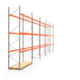 Palettenregal ARTUS - Regalreihe, 5 Felder - Fachlast 2.900 kg - Feldlast 8.700 kg - 5.500 x 18.510 x 1.100 mm (HxBxT) - Schwerlastregal Palettenregal ARTUS - Regalreihe, 5 Felder - Fachlast 2.900 kg - Feldlast 8.700 kg - 5.500 x 18.510 x 1.100 mm (HxBxT) - Schwerlastregal