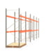 Palettenregal ARTUS - Regalreihe mit 5 Feldern - Fachlast 2.100 kg - 3.000 x 14.010 x 1.100 mm (HxBxT) - Schwerlastregal Palettenregal ARTUS - Regalreihe mit 5 Feldern - Fachlast 2.100 kg - 3.000 x 14.010 x 1.100 mm (HxBxT) - Schwerlastregal