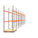 Palettenregal ARTUS - Regalreihe mit 9 Feldern - Fachlast 2.100 kg - 3.000 x 25.150 x 1.100 mm (HxBxT) - Schwerlastregal