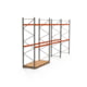 Palettenregal ARTUS - Regalreihe mit 3 Feldern - Fachlast 2.000 kg - 4.000 x 8.440 x 1.100 mm (HxBxT) - Schwerlastregal Palettenregal ARTUS - Regalreihe mit 3 Feldern - Fachlast 2.000 kg - 4.000 x 8.440 x 1.100 mm (HxBxT) - Schwerlastregal