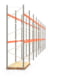 Palettenregal ARTUS - Regalreihe mit 9 Feldern - Fachlast 2.100 kg - 4.000 x 25.150 x 1.100 mm (HxBxT) - Schwerlastregal Palettenregal ARTUS - Regalreihe mit 9 Feldern - Fachlast 2.100 kg - 4.000 x 25.150 x 1.100 mm (HxBxT) - Schwerlastregal