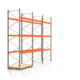 Palettenregal ARTUS - Regalreihe, 3 Felder - Fachlast 2.000 kg - Feldlast 6.000 kg - 4.500 x 6.040 x 1.100 mm (HxBxT) - Schwerlastregal Palettenregal ARTUS - Regalreihe, 3 Felder - Fachlast 2.000 kg - Feldlast 6.000 kg - 4.500 x 6.040 x 1.100 mm (HxBxT) - Schwerlastregal