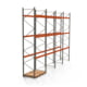Palettenregal ARTUS - Regalreihe, 4 Felder - Fachlast 3.000 kg - Feldlast 9.000 kg - 5.500 x 8.025 x 1.100 mm (HxBxT) - Schwerlastregal Palettenregal ARTUS - Regalreihe, 4 Felder - Fachlast 3.000 kg - Feldlast 9.000 kg - 5.500 x 8.025 x 1.100 mm (HxBxT) - Schwerlastregal