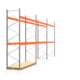 Palettenregal ARTUS - Regalreihe, 3 Felder - Fachlast 3.700 kg - Feldlast 7.400 kg - 4.500 x 11.140 x 1.100 mm (HxBxT) - Schwerlastregal Palettenregal ARTUS - Regalreihe, 3 Felder - Fachlast 3.700 kg - Feldlast 7.400 kg - 4.500 x 11.140 x 1.100 mm (HxBxT) - Schwerlastregal