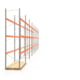 Palettenregal ARTUS - Regalreihe, 8 Felder - Fachlast 3.000 kg - Feldlast 9.000 kg - 4.500 x 29.565 x 1.100 mm (HxBxT) - Schwerlastregal Palettenregal ARTUS - Regalreihe, 8 Felder - Fachlast 3.000 kg - Feldlast 9.000 kg - 4.500 x 29.565 x 1.100 mm (HxBxT) - Schwerlastregal