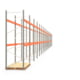 Palettenregal ARTUS - Regalreihe mit 20 Feldern - Fachlast 3.000 kg - 3.500 x 55.785 x 1.100 mm (HxBxT) - Schwerlastregal