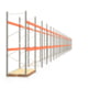 Palettenregal ARTUS - Regalreihe mit 25 Feldern - Fachlast 3.000 kg - 3.500 x 69.710 x 1.100 mm (HxBxT) - Schwerlastregal Palettenregal ARTUS - Regalreihe mit 25 Feldern - Fachlast 3.000 kg - 3.500 x 69.710 x 1.100 mm (HxBxT) - Schwerlastregal