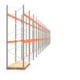 Palettenregal ARTUS - Regalreihe mit 19 Feldern - Fachlast 3.000 kg - 4.000 x 53.000 x 1.100 mm (HxBxT) - Schwerlastregal Palettenregal ARTUS - Regalreihe mit 19 Feldern - Fachlast 3.000 kg - 4.000 x 53.000 x 1.100 mm (HxBxT) - Schwerlastregal
