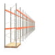 Palettenregal ARTUS - Regalreihe mit 21 Feldern - Fachlast 3.000 kg - 4.000 x 58.570 x 1.100 mm (HxBxT) - Schwerlastregal Palettenregal ARTUS - Regalreihe mit 21 Feldern - Fachlast 3.000 kg - 4.000 x 58.570 x 1.100 mm (HxBxT) - Schwerlastregal