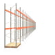 Palettenregal ARTUS - Regalreihe mit 26 Feldern - Fachlast 3.000 kg - 4.000 x 72.495 x 1.100 mm (HxBxT) - Schwerlastregal Palettenregal ARTUS - Regalreihe mit 26 Feldern - Fachlast 3.000 kg - 4.000 x 72.495 x 1.100 mm (HxBxT) - Schwerlastregal