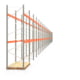 Palettenregal ARTUS - Regalreihe mit 31 Feldern - Fachlast 3.000 kg - 4.000 x 86.420 x 1.100 mm (HxBxT) - Schwerlastregal Palettenregal ARTUS - Regalreihe mit 31 Feldern - Fachlast 3.000 kg - 4.000 x 86.420 x 1.100 mm (HxBxT) - Schwerlastregal