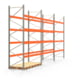 Palettenregal ARTUS - Regalreihe, 3 Felder - Fachlast 2.325 kg - Feldlast 9.300 kg - 4.000 x 8.440 x 1.100 mm (HxBxT) - Schwerlastregal Palettenregal ARTUS - Regalreihe, 3 Felder - Fachlast 2.325 kg - Feldlast 9.300 kg - 4.000 x 8.440 x 1.100 mm (HxBxT) - Schwerlastregal