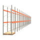 Palettenregal ARTUS - Regalreihe mit 23 Feldern - Fachlast 2.000 kg - 3.500 x 45.740 x 1.100 mm (HxBxT) - Schwerlastregal Palettenregal ARTUS - Regalreihe mit 23 Feldern - Fachlast 2.000 kg - 3.500 x 45.740 x 1.100 mm (HxBxT) - Schwerlastregal