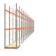 Palettenregal ARTUS - Regalreihe mit 21 Feldern - Fachlast 2.000 kg - 4.000 x 41.770 x 1.100 mm (HxBxT) - Schwerlastregal Palettenregal ARTUS - Regalreihe mit 21 Feldern - Fachlast 2.000 kg - 4.000 x 41.770 x 1.100 mm (HxBxT) - Schwerlastregal