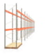 Palettenregal ARTUS - Regalreihe mit 12 Feldern - Fachlast 3.700 kg - 4.000 x 44.305 x 1.100 mm (HxBxT) - Schwerlastregal Palettenregal ARTUS - Regalreihe mit 12 Feldern - Fachlast 3.700 kg - 4.000 x 44.305 x 1.100 mm (HxBxT) - Schwerlastregal