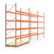 Palettenregal ARTUS - Regalreihe, 3 Felder - Fachlast 2.400 kg - Feldlast 9.600 kg - 4.000 x 11.140 x 1.100 mm (HxBxT) - Schwerlastregal Palettenregal ARTUS - Regalreihe, 3 Felder - Fachlast 2.400 kg - Feldlast 9.600 kg - 4.000 x 11.140 x 1.100 mm (HxBxT) - Schwerlastregal