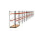 Palettenregal ARTUS - Regalreihe mit 13 Feldern - Fachlast 2.000 kg - 3.000 x 36.290 x 1.100 mm (HxBxT) - Schwerlastregal Palettenregal ARTUS - Regalreihe mit 13 Feldern - Fachlast 2.000 kg - 3.000 x 36.290 x 1.100 mm (HxBxT) - Schwerlastregal