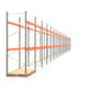 Palettenregal ARTUS - Regalreihe mit 22 Feldern - Fachlast 2.100 kg - 3.500 x 61.355 x 1.100 mm (HxBxT) - Schwerlastregal Palettenregal ARTUS - Regalreihe mit 22 Feldern - Fachlast 2.100 kg - 3.500 x 61.355 x 1.100 mm (HxBxT) - Schwerlastregal