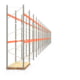 Palettenregal ARTUS - Regalreihe mit 22 Feldern - Fachlast 2.100 kg - 4.000 x 61.355 x 1.100 mm (HxBxT) - Schwerlastregal Palettenregal ARTUS - Regalreihe mit 22 Feldern - Fachlast 2.100 kg - 4.000 x 61.355 x 1.100 mm (HxBxT) - Schwerlastregal