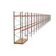 Palettenregal ARTUS - Regalreihe mit 29 Feldern - Fachlast 2.000 kg - 4.000 x 80.850 x 1.100 mm (HxBxT) - Schwerlastregal Palettenregal ARTUS - Regalreihe mit 29 Feldern - Fachlast 2.000 kg - 4.000 x 80.850 x 1.100 mm (HxBxT) - Schwerlastregal