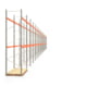 Palettenregal ARTUS - Regalreihe mit 22 Feldern - Fachlast 2.100 kg - 4.500 x 61.355 x 1.100 mm (HxBxT) - Schwerlastregal Palettenregal ARTUS - Regalreihe mit 22 Feldern - Fachlast 2.100 kg - 4.500 x 61.355 x 1.100 mm (HxBxT) - Schwerlastregal
