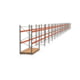 Palettenregal ARTUS - Regalreihe mit 22 Feldern - Fachlast 2.000 kg - 2.500 x 61.355 x 1.100 mm (HxBxT) - Schwerlastregal Palettenregal ARTUS - Regalreihe mit 22 Feldern - Fachlast 2.000 kg - 2.500 x 61.355 x 1.100 mm (HxBxT) - Schwerlastregal
