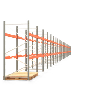Palettenregal ARTUS - Regalreihe mit 30 Feldern - Fachlast 2.100 kg - 2.500 x 83.635 x 1.100 mm (HxBxT) - Schwerlastregal 