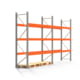 Palettenregal ARTUS - Regalreihe mit 2 Feldern - Fachlast 3.000 kg - Feldlast 9.000 kg - 3.000 x 5.655 x 800 mm (HxBxT) - Schwerlastregal Palettenregal ARTUS - Regalreihe mit 2 Feldern - Fachlast 3.000 kg - Feldlast 9.000 kg - 3.000 x 5.655 x 800 mm (HxBxT) - Schwerlastregal