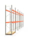 Palettenregal ARTUS - Regalreihe mit 6 Feldern - Fachlast 3.000 kg - 3.500 x 16.795 x 800 mm (HxBxT) - Schwerlastregal