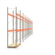 Palettenregal ARTUS - Regalreihe mit 11 Feldern - Fachlast 3.000 kg - 3.500 x 30.720 x 800 mm (HxBxT) - Schwerlastregal