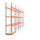 Palettenregal ARTUS - Regalreihe mit 5 Feldern - Fachlast 2.910 kg - Feldlast 8.730 kg - 4.000 x 14.010 x 800 mm (HxBxT) - Schwerlastregal Palettenregal ARTUS - Regalreihe mit 5 Feldern - Fachlast 2.910 kg - Feldlast 8.730 kg - 4.000 x 14.010 x 800 mm (HxBxT) - Schwerlastregal
