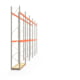 Palettenregal ARTUS - Regalreihe mit 5 Feldern - Fachlast 3.000 kg - Feldlast 6.000 kg - 5.500 x 14.010 x 800 mm (HxBxT) - Schwerlastregal Palettenregal ARTUS - Regalreihe mit 5 Feldern - Fachlast 3.000 kg - Feldlast 6.000 kg - 5.500 x 14.010 x 800 mm (HxBxT) - Schwerlastregal