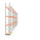 Palettenregal ARTUS - Regalreihe mit 9 Feldern - Fachlast 2.770 kg - Feldlast 8.325 kg - 5.500 x 25.150 x 800 mm (HxBxT) - Schwerlastregal Palettenregal ARTUS - Regalreihe mit 9 Feldern - Fachlast 2.770 kg - Feldlast 8.325 kg - 5.500 x 25.150 x 800 mm (HxBxT) - Schwerlastregal