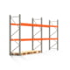Palettenregal ARTUS - Regalreihe mit 2 Feldern - Fachlast 2.000 kg - 2.500 x 5.655 x 800 mm (HxBxT) - Schwerlastregal Palettenregal ARTUS - Regalreihe mit 2 Feldern - Fachlast 2.000 kg - 2.500 x 5.655 x 800 mm (HxBxT) - Schwerlastregal