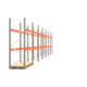 Palettenregal ARTUS - Regalreihe mit 7 Feldern - Fachlast 2.000 kg - 2.500 x 19.580 x 800 mm (HxBxT) - Schwerlastregal Palettenregal ARTUS - Regalreihe mit 7 Feldern - Fachlast 2.000 kg - 2.500 x 19.580 x 800 mm (HxBxT) - Schwerlastregal