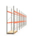 Palettenregal ARTUS - Regalreihe mit 9 Feldern - Fachlast 2.100 kg - 3.000 x 25.150 x 800 mm (HxBxT) - Schwerlastregal Palettenregal ARTUS - Regalreihe mit 9 Feldern - Fachlast 2.100 kg - 3.000 x 25.150 x 800 mm (HxBxT) - Schwerlastregal