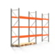 Palettenregal ARTUS - Regalreihe mit 2 Feldern - Fachlast 2.100 kg - Feldlast 6.300 kg - 3.000 x 5.655 x 800 mm (HxBxT) - Schwerlastregal Palettenregal ARTUS - Regalreihe mit 2 Feldern - Fachlast 2.100 kg - Feldlast 6.300 kg - 3.000 x 5.655 x 800 mm (HxBxT) - Schwerlastregal
