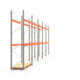 Palettenregal ARTUS - Regalreihe mit 5 Feldern - Fachlast 2.100 kg - 3.500 x 14.010 x 800 mm (HxBxT) - Schwerlastregal