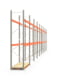 Palettenregal ARTUS - Regalreihe mit 9 Feldern - Fachlast 2.100 kg - 3.500 x 25.150 x 800 mm (HxBxT) - Schwerlastregal Palettenregal ARTUS - Regalreihe mit 9 Feldern - Fachlast 2.100 kg - 3.500 x 25.150 x 800 mm (HxBxT) - Schwerlastregal