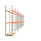Palettenregal ARTUS - Regalreihe mit 10 Feldern - Fachlast 2.100 kg - 3.500 x 27.935 x 800 mm (HxBxT) - Schwerlastregal