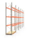 Palettenregal ARTUS - Regalreihe mit 5 Feldern - Fachlast 2.100 kg - Feldlast 6.300 kg - 4.000 x 14.010 x 800 mm (HxBxT) - Schwerlastregal Palettenregal ARTUS - Regalreihe mit 5 Feldern - Fachlast 2.100 kg - Feldlast 6.300 kg - 4.000 x 14.010 x 800 mm (HxBxT) - Schwerlastregal