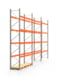 Palettenregal ARTUS - Regalreihe mit 3 Feldern - Fachlast 2.100 kg - Feldlast 8.400 kg - 4.500 x 8.440 x 800 mm (HxBxT) - Schwerlastregal Palettenregal ARTUS - Regalreihe mit 3 Feldern - Fachlast 2.100 kg - Feldlast 8.400 kg - 4.500 x 8.440 x 800 mm (HxBxT) - Schwerlastregal