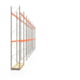 Palettenregal ARTUS - Regalreihe mit 9 Feldern - Fachlast 2.100 kg - Feldlast 4.000 kg - 5.500 x 25.150 x 800 mm (HxBxT) - Schwerlastregal